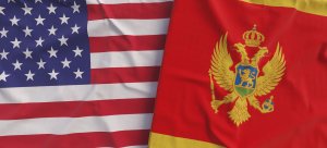 USA flag, Montenegro flag