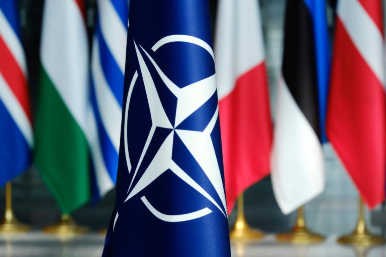 Flags' of Members of NATO at the NATO