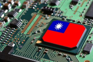 Flag Of Taiwan On Semiconductor