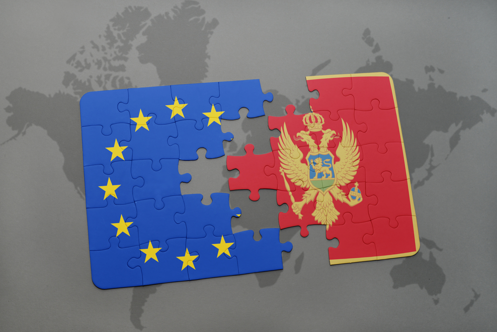 Puzzle,With,The,National,Flag,Of,Montenegro,And,European,Union