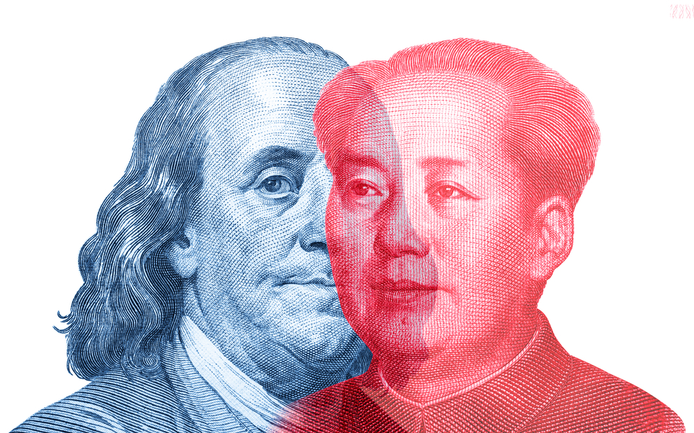 USA vs China leaders from banknotes
