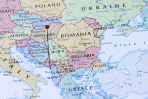 Podgorica,,Montenegro,,Capital,City,Of,Montenegro,,Pinned,On,Political,Map.