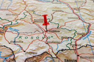 Pristina,Pinned,On,A,Map,Of,Kosovo