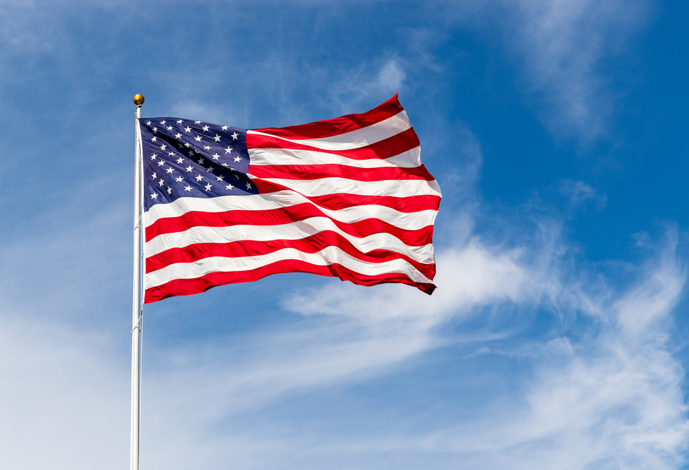 American,Flag,Waving,In,The,Wind