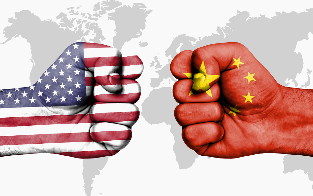 Conflict,Between,Usa,And,China,,Male,Fists,-,Governments,Conflict
