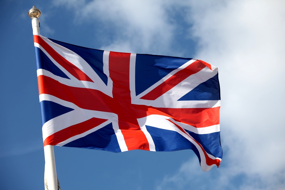 The,British,Flag,Waving,In,The,Wind